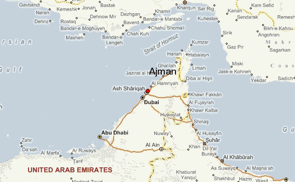 Image result for ajman dubai map