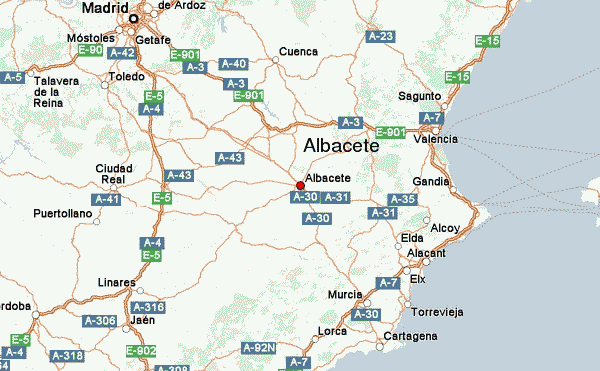 Albacete Location Map Provincia de Albacete, CastilleLa Mancha 