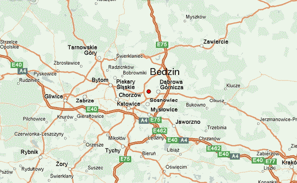 Bedzin Poland Map