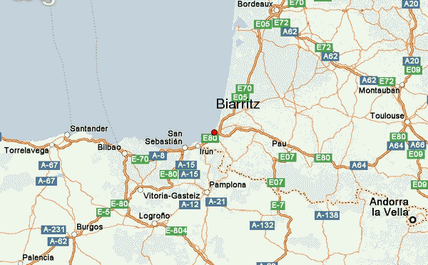 biarritz france map