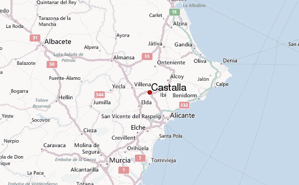 Castalla Regional Map