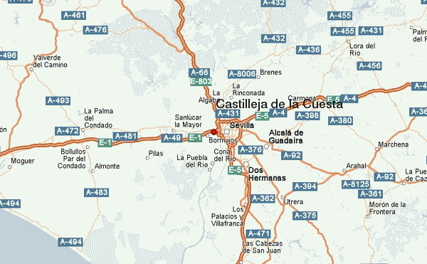 Castilleja de la Cuesta Mapa de ubicación Provincia de Sevilla 