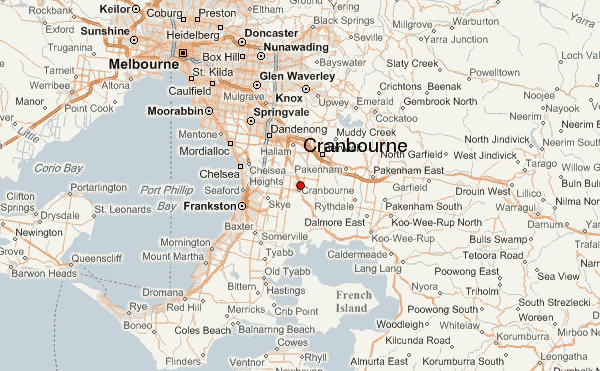 Cranbourne Victoria Map