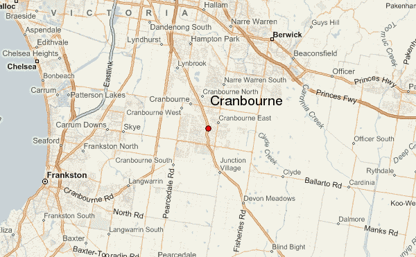 Cranbourne Victoria Map