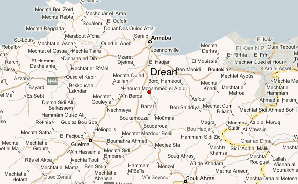 Drean Location Map