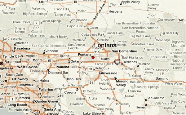 Fontana California Map