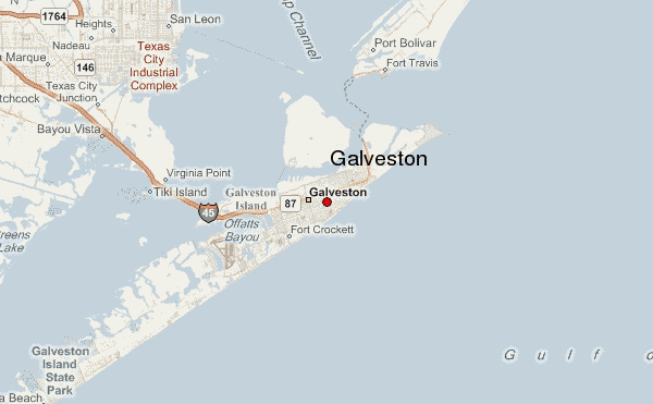 how far is league city tx from galveston tx