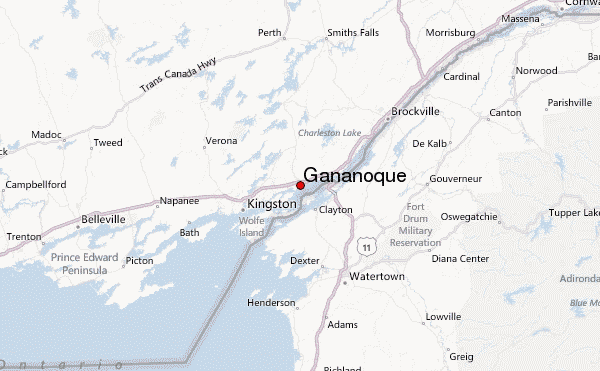 Map Gananoque Ontario