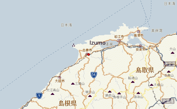 Map Of Izumo City Japan 68