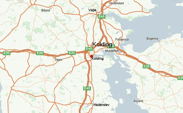 Denmark Map Kolding