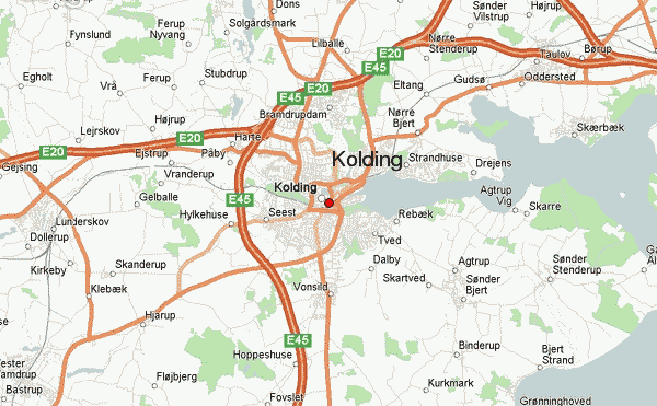 Denmark Map Kolding