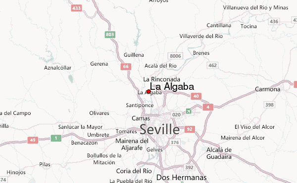 La Algaba Mapa de ubicación Provincia de Sevilla, Comunidad 