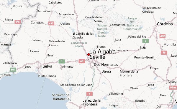 La Algaba Regional Map