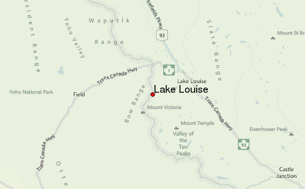 lac louise carte canada