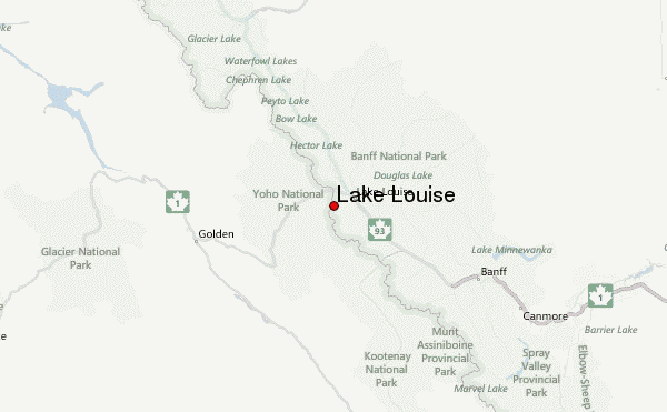 Lake Louise Carte Archives Voyages Cartes