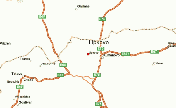 Lipkovo Location Map