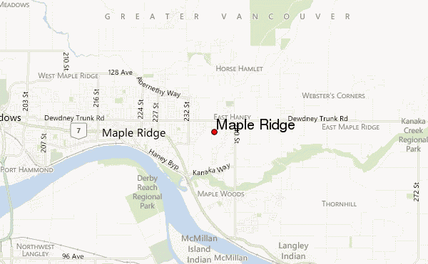 Maple Ridge Map