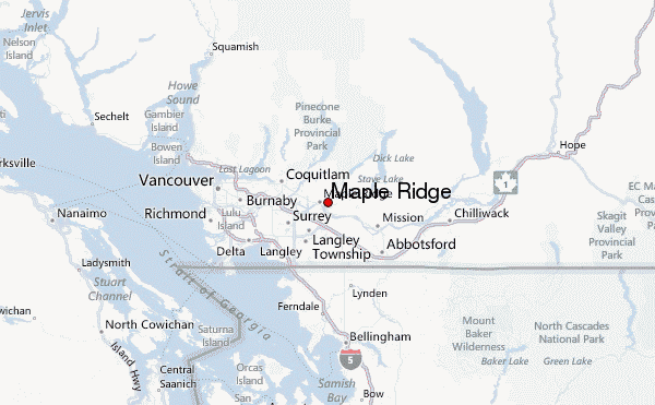 Maple Ridge Bc Map