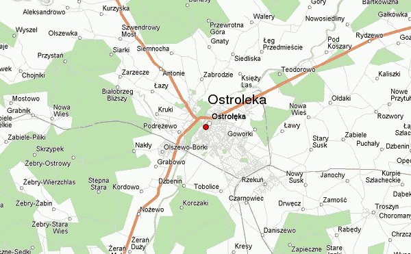 Ostroleka Poland Map