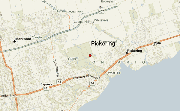 Map Of Pickering Ontario