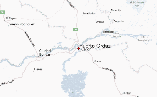 Puerto Ordaz Mapa