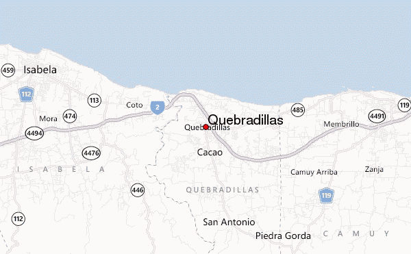 Quebradillas Location Map