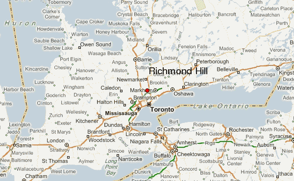 Richmond Hill Ontario Map