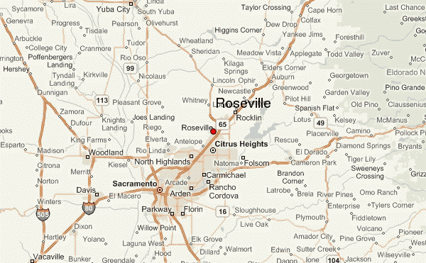 roseville map