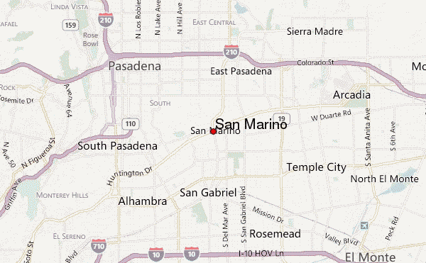 San Marino Streetview Map