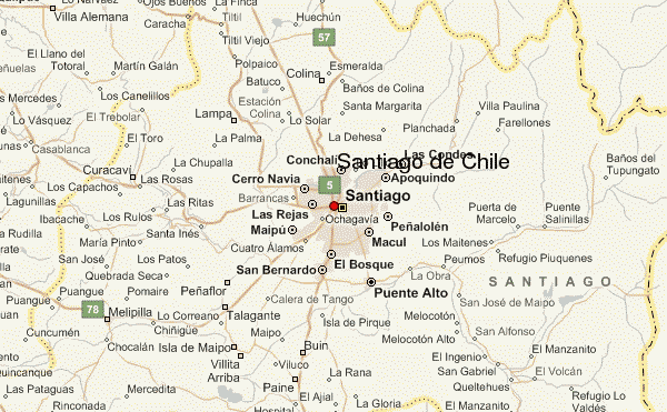 Santiago De Chile Karte / Santiago Plan