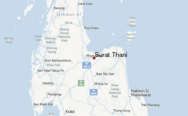 Surat Thani Location Guide