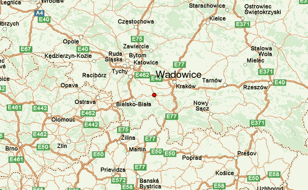Wadowice Poland Map