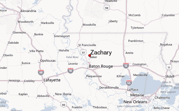 Zachary Location Guide