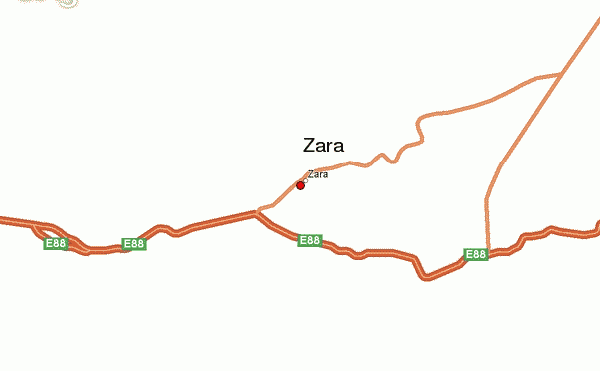 Zara Location Map (Sivas Province, Turkey)